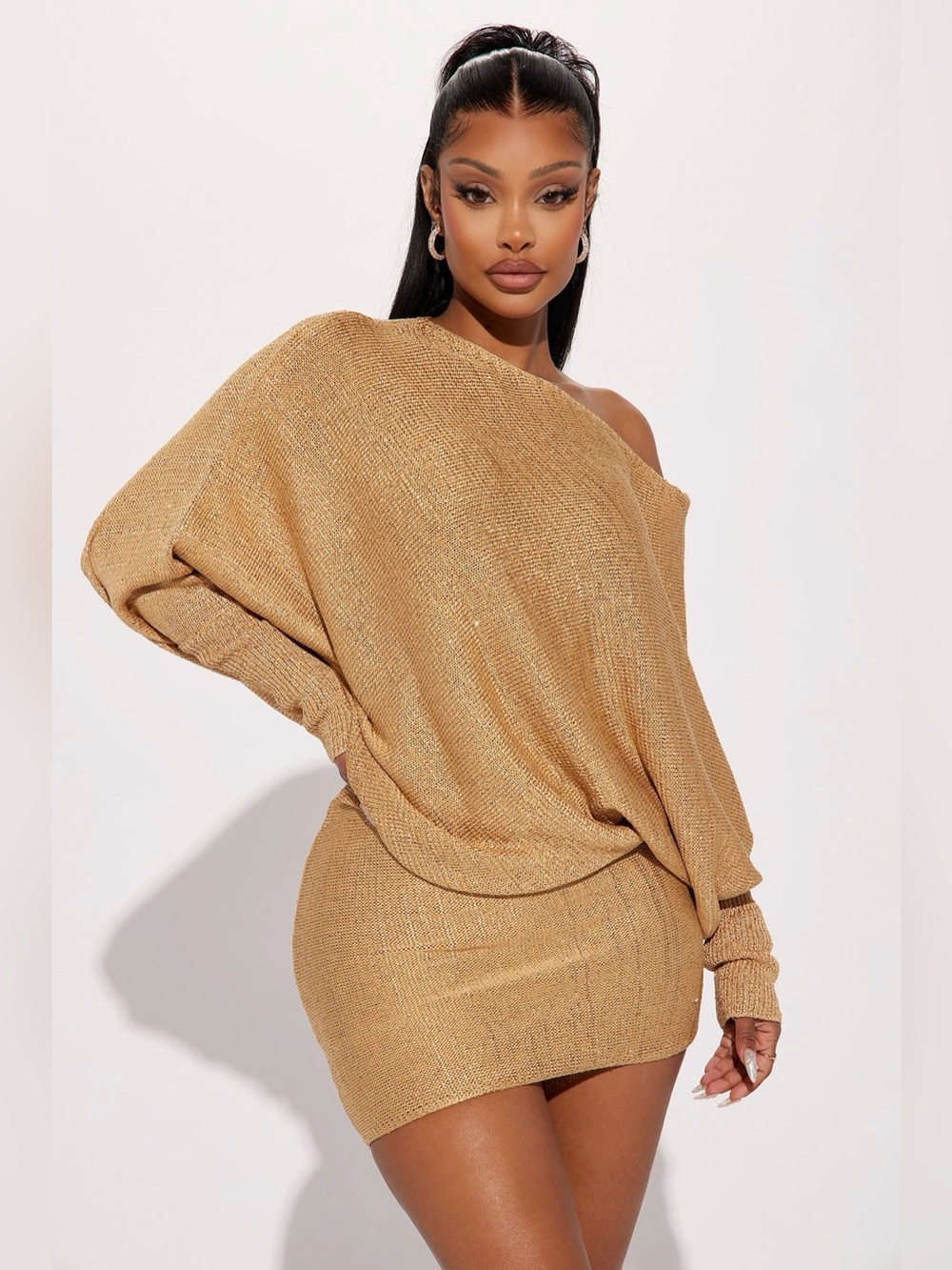 Fashion Nova Sophia Sweater Mini Dress NWT
